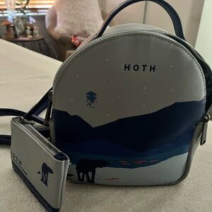 Loungefly Gray and Blue Hoth Backpack